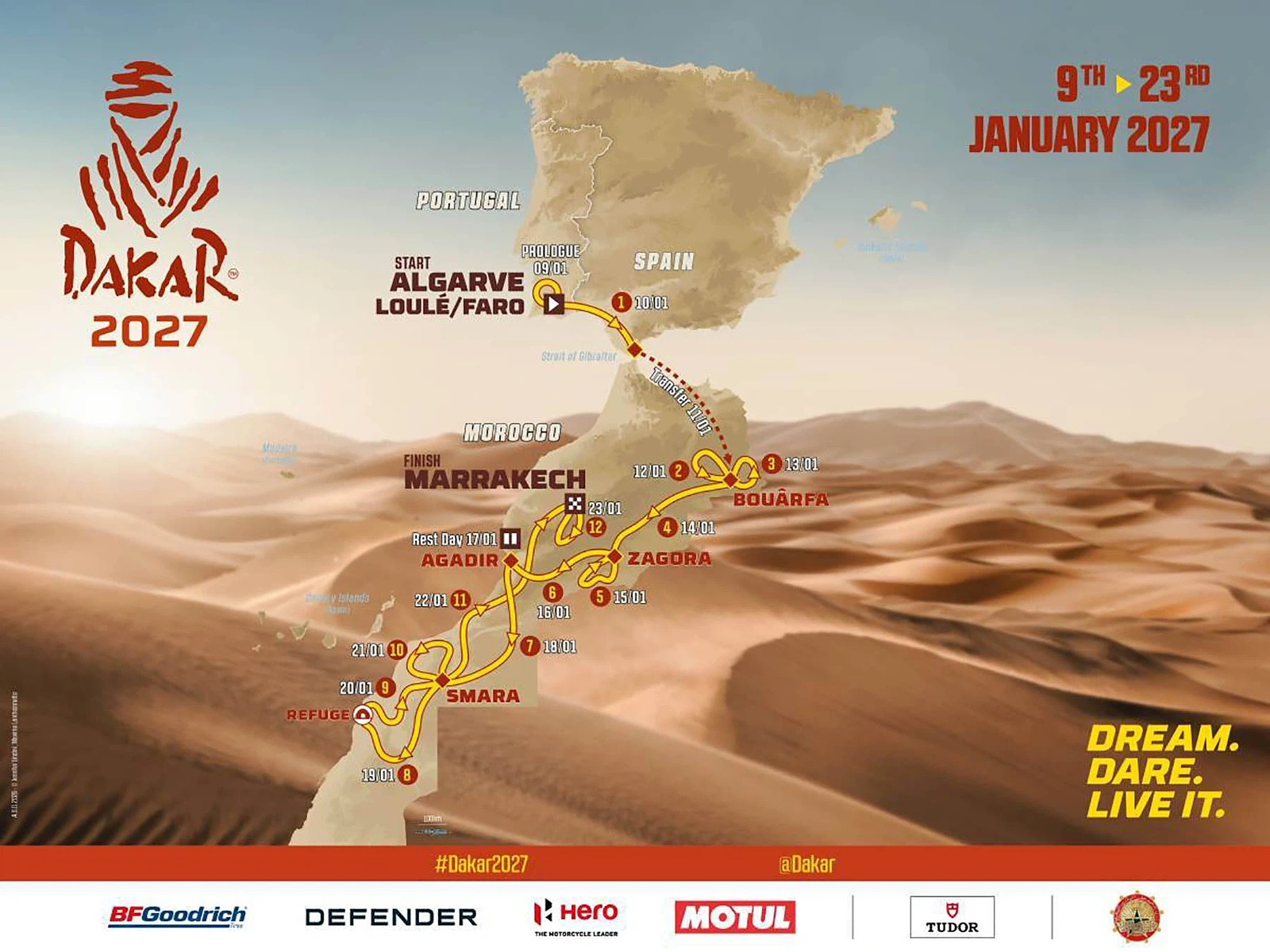 Dakar 2027 ruta